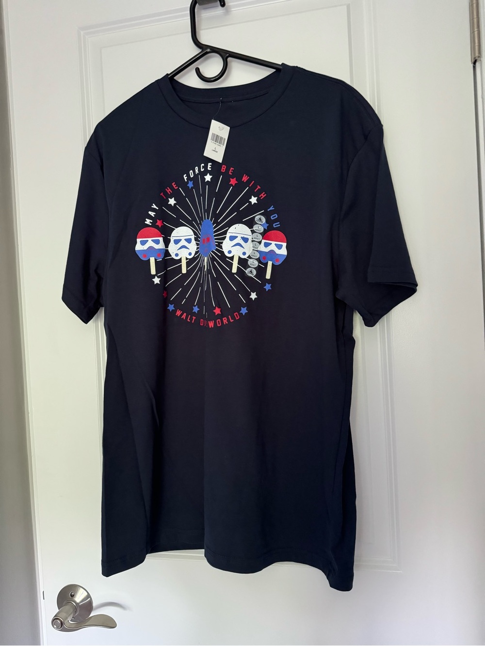 Disney Parks 2026 Star Wars Americana Stormtroopers Patriotic T-Shirt (Large)